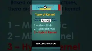 Linux Tutorial 2023: Type of Kernel, Hybrid Kernel #shorts #ytshorts #youtubeshorts#linuxtopic#linux