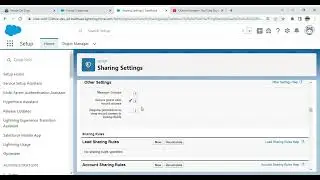 Sharing settings and sharing rules in Salesforce