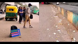 Please do not throw the tickets at anywhere put in the garbage bin कृपया टिकटें कहीं भी न फेंकें