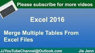 How to Merge Tables From Multiple Excel Files Using MS Access