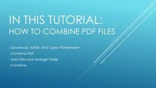 How to Merge PDF Files