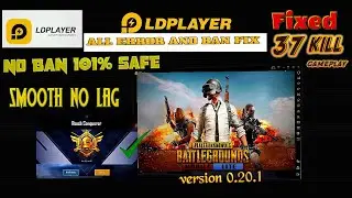 Pubg Mobile Lite 0.20.1 LD Player  All Error Fix | No ban 100% lag free