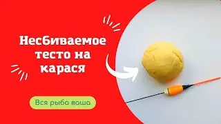 Несбиваемое тесто на карася. Клёв обеспечен.