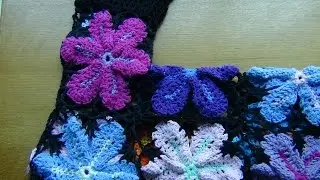 Crocheted Flower Jacket Part 1