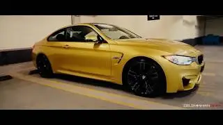 Golden BMW M4-Moscow night drift (Cj borika-No good)