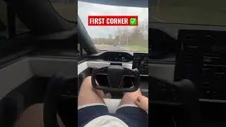 ⚠️*TRUSTS TESLA AUTOPILOT* ⚠️ IMMEDIATE REGRET 😳🛑 ALMOST CRASHES ⚠️ WOULD YOU TRUST THIS⁉️ #Shorts