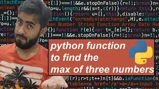 Python function to find the max of three numbers