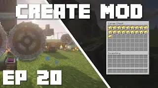 Minecraft Create Mod Tutorial - How to Make a Gold Farm Ep 20