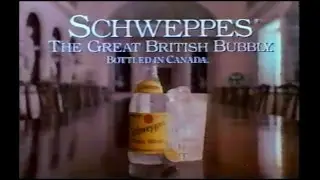 Schweppes Tonic Water Soda Commercial 1980's