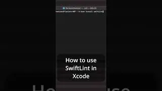 SwiftLint in Xcode #shorts #swiftui #learnswiftui #xcode #appledeveloper