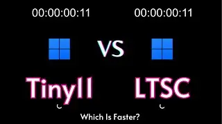 Windows 11 LTSC vs Tiny11 | Speed Test! (24h2)