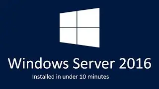 Installing Windows Server 2016 (GUI) in under 10 minutes (Real Time)
