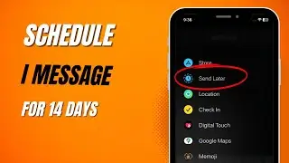 How To Schedule an imessage  in Iphone upto 14 days