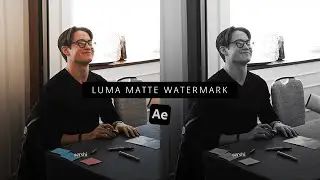 luma matte watermark ; after effects