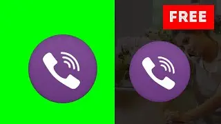 Viber Logo animation green screen, alpha channel free download