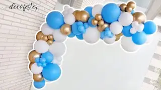 ¿Cómo hacer una guirnalda de globos? Arco orgánico de globos. Paso a paso.