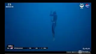 Petar Klovar's dive for the world record -132m FIM