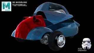 3D Modeling a Car in Maya - Hood