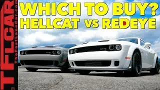 Compared! New 717 HP Dodge Challenger Hellcat vs 797 HP Redeye Slug Fest Review