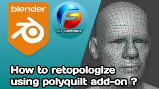 How to retopologize using Polyquilt add-on in Blender