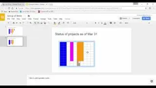 Group of rectangles - Effective Presentation Visuals using Google Sheets/Slides