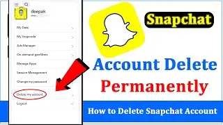 How to Delete Snapchat Account 2024 Permanently | Snapchat Account Delete Kaise Kare