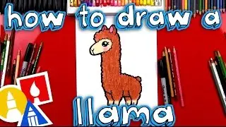 How To Draw A Cartoon Llama