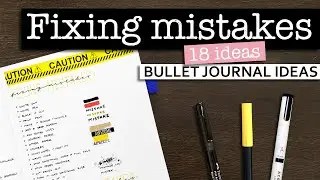 18 ways to fix bullet journal mistakes 💜 Bullet journal tips