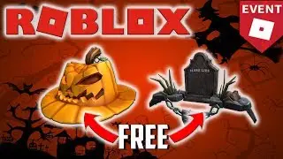 HOW TO GET PUMPKIN FEDORA AND HERE LIES FOR FREE | ROBLOX HALLOWS EVENT 2018