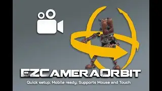 EZCameraOrbit  - A Unity script to easily orbit a Camera around an object