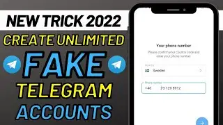 How to create unlimited fake telegram accounts without original phone number?