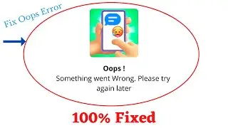 Fix Chat Master Oops Something Went Wrong Error. Please Try Again Later Problem Error Solved