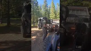 Trail riding the mountains in a Polaris RZR 1000