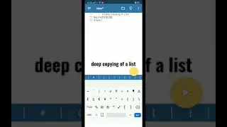 How to deep copying of a list in Python #shorts