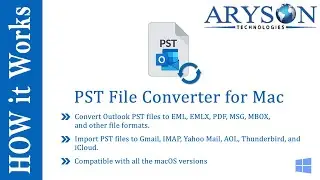 Outlook PST File Converter Tool for Mac -  Export PST to Multiple File