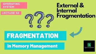 Lect 30 : Fragmentation of Memory| External Fragmentation & Internal Fragmentation | Quick Learners