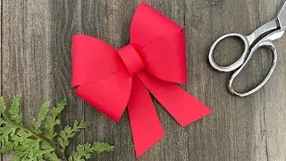 How To Make A Paper Bow | Paper Crafts | DIY