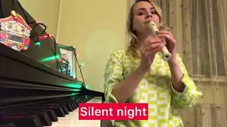 Silent night на блокфлейте немецкой системы