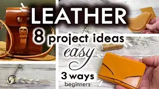 How To Start Leather Crafting - BEGINNERS LEATHER CRAFT - kit/minimal tools/laser