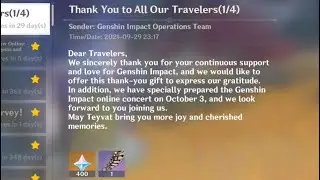 mihoyo response to genshin impact anniversary - genshin impact anniversary rewards free primogems
