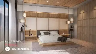 D5 Render realistic interior rendering tutorial | Bedroom 195