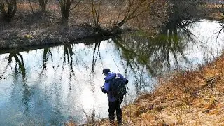 НАКОНЕЦ-ТО весна! Ловля щуки на малой реке весной. Рыбалка на спиннинг в Подмосковье. Март 2020.