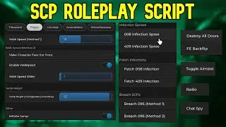 SCP: Roleplay Script | Roblox Script | Not Patched | No Ban