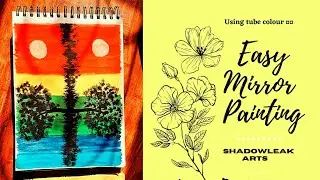 EASY mirror PAINTING idea 💡 for begginer step-by-step.....