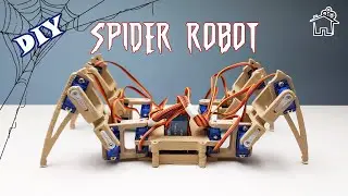 DIY Bluetooth Controlled Spider Robot|| Quardruped Robot||3D printed||