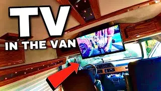 I Put A TV In The Van | SO EASY! #VANLIFE (D.I.Y Van Build)