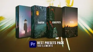 100 Filmmaker Presets Pack - TRANSITIONS - TITLES - LOWER THIRDS - LUTs for Premiere Pro