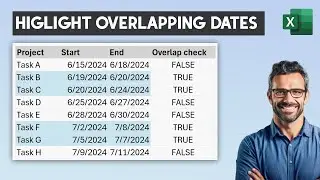 How to Highlight overlapping dates in Excel - Quick and Easy