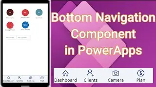 PowerApps Horizontal Navigation Menu Responsive | Bottom Navigation Bar to Screen