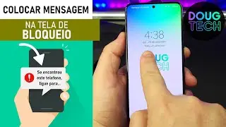 Como Colocar MENSAGEM na TELA DE BLOQUEIO do Samsung Galaxy